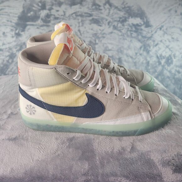 Nike Blazer 77 Mid Move To Zero Glacier Ice Mens Sz 10 Basketball Shoe Sneaker - Picture 3 of 11